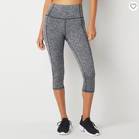 Ideology Pants - NWT Ideology Women’s Space-Dye Pull-On Crop Leggings L